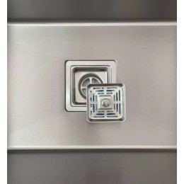 Cuba Gourmet Dupla Quadrada 78x43cm em aço inox - Construinox